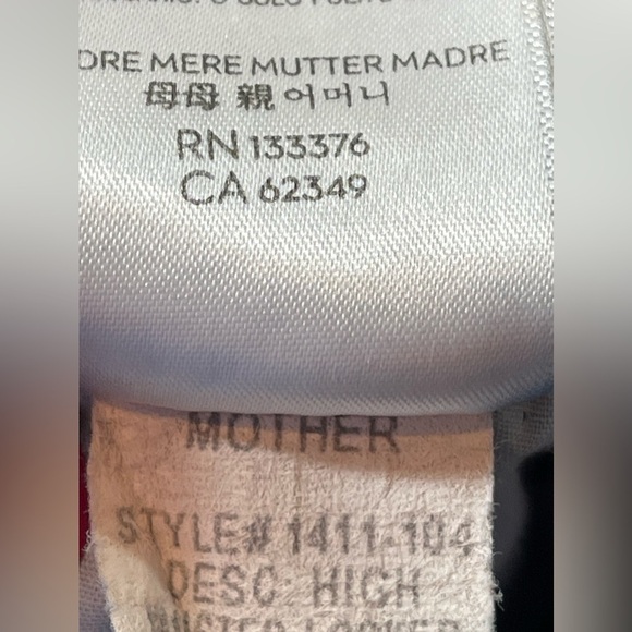 MOTHER Jeans Women’s Size 25 High Waisted Looker Ankle Fray in Walking on Coals - Picture 14 of 14